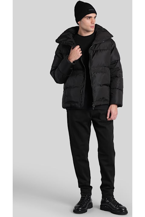 Premiata for Kids Premiata Puffer In Black Nylon