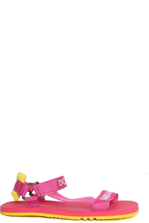 Dolce & Gabbana Shoes for Boys Dolce & Gabbana D&g Junior Pink Sandals