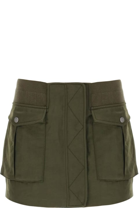 Dion Lee Skirts for Women Dion Lee Twill Bomber Mini Skirt