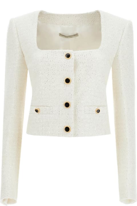 Homeware Alessandra Rich Tweed Jacket With Sequins Embell