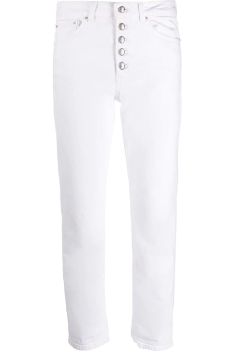 Dondup for Women Dondup White Cotton Trousers