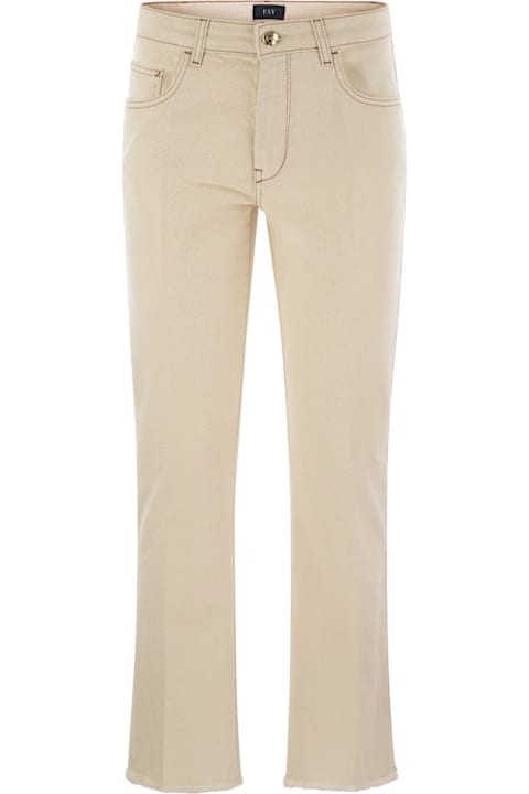 Fay Pants & Shorts for Women Fay Denim 5-pocket Trousers