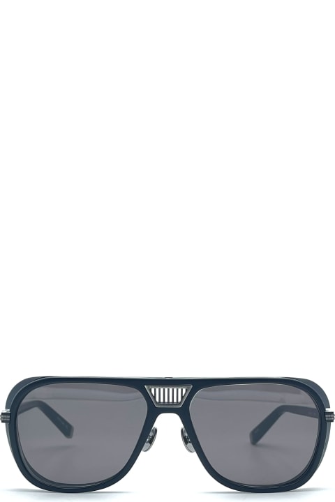 Matsuda Eyewear for Men Matsuda M3023 V2 - Antique Silver / Matte Black Sunglasses