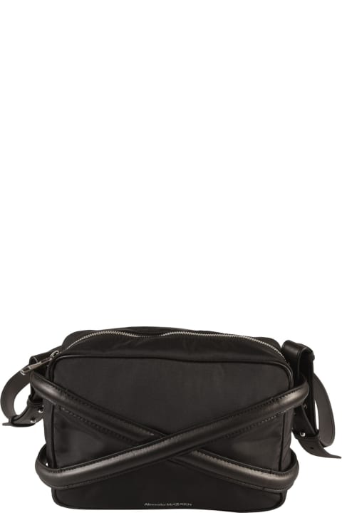Harness Leather & Nylon Messenger Shoulder Bag