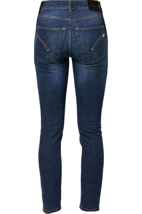ウィメンズ新着アイテム Dondup Indigo Blue Stretch-cotton Jeans