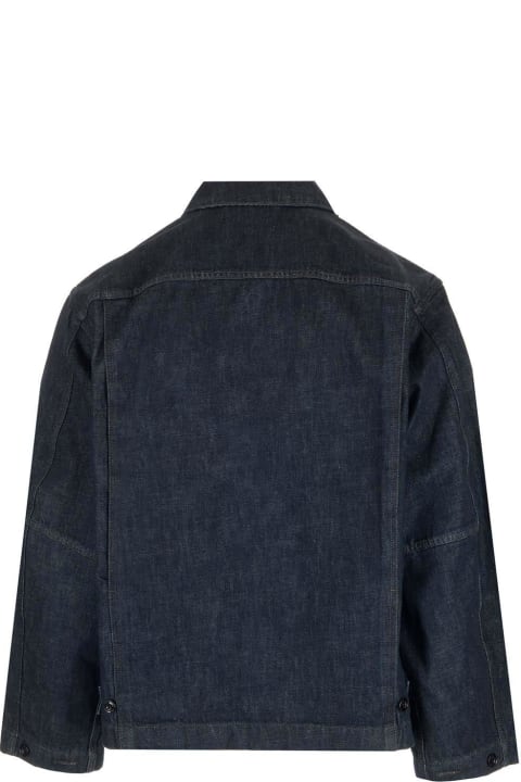 メンズ Lemaireのコート＆ジャケット Lemaire Collared Button-up Denim Jacket