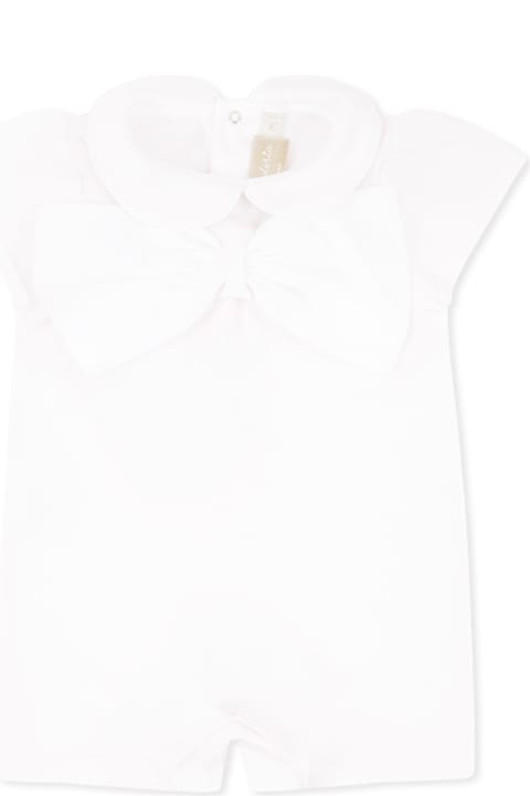 La stupenderia for Baby Boys La stupenderia Pink Romper For Baby Girl With Bow
