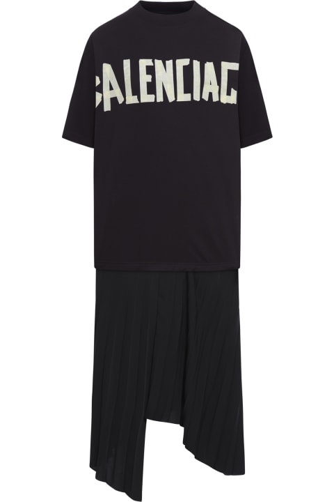 Balenciaga Topwear for Women Balenciaga Technical Crepe T-shirt Dress