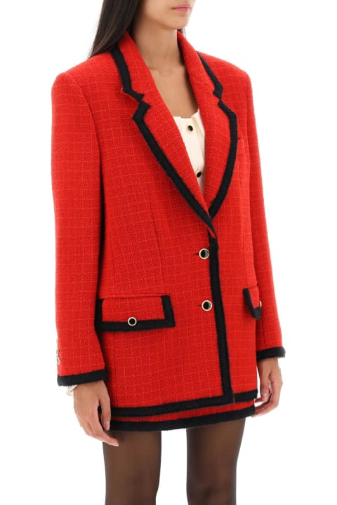 Alessandra Rich Coats & Jackets for Women Alessandra Rich Single-breasted Boucle Tweed Jacket