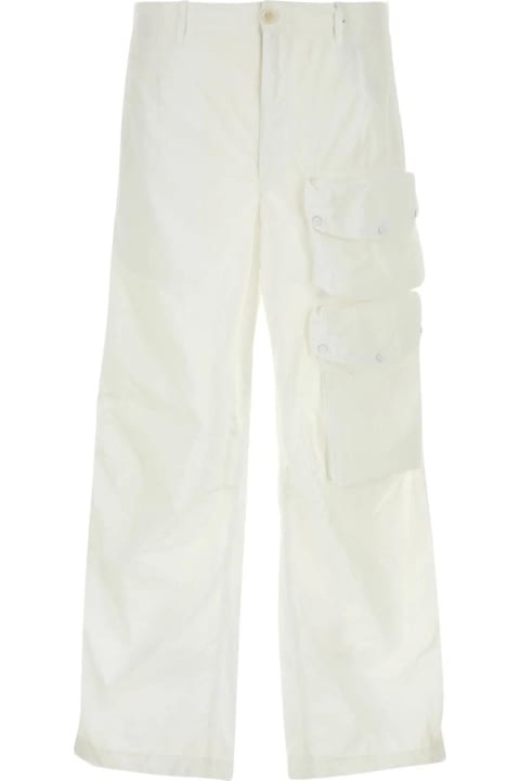 Ten C Pants for Men Ten C White Nylon Cargo Pant