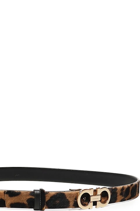 Homeware Ferragamo Animal Print Gancini Belt