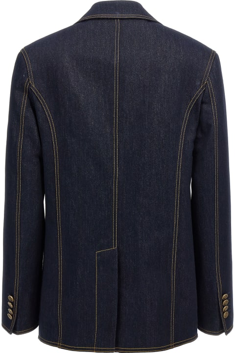 Homeware Etro Single-breasted Denim Blazer