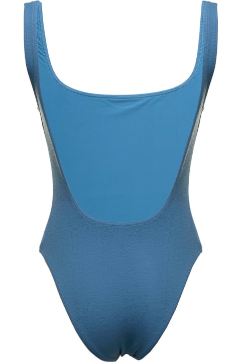 Matteau  Woman's Ninetis Light Blue Stretch Fabric Swimsuit