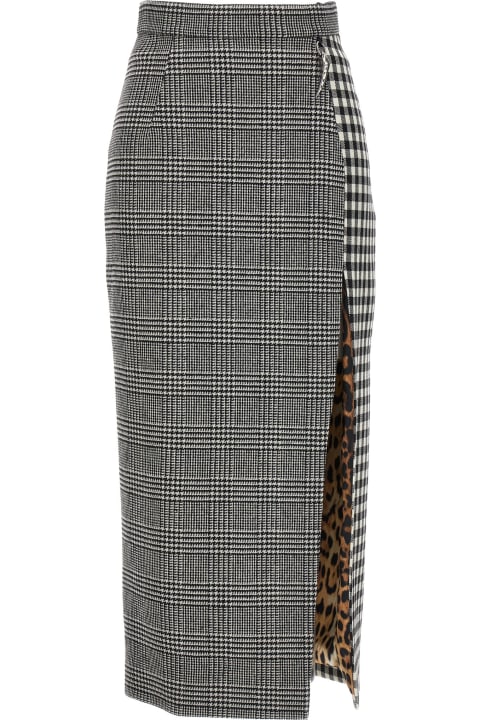 Patchwork Midi Skirt