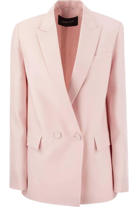 Fashion for Women Fabiana Filippi Pink Double-breasted Blazer