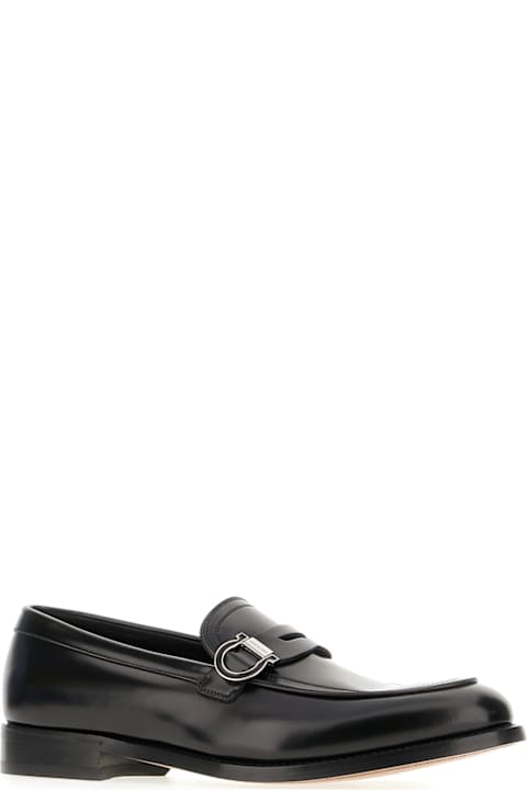 Ferragamo Loafers & Boat Shoes for Men Ferragamo Black Leather Canada Loafers