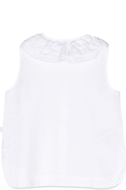 Homeware Il Gufo Sleeveless Shirt Ruffle Collar