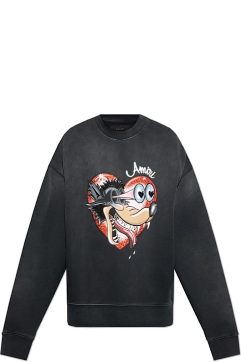 AMIRI Sweaters for Men AMIRI Graphic Printed Crewneck Sweatshirt