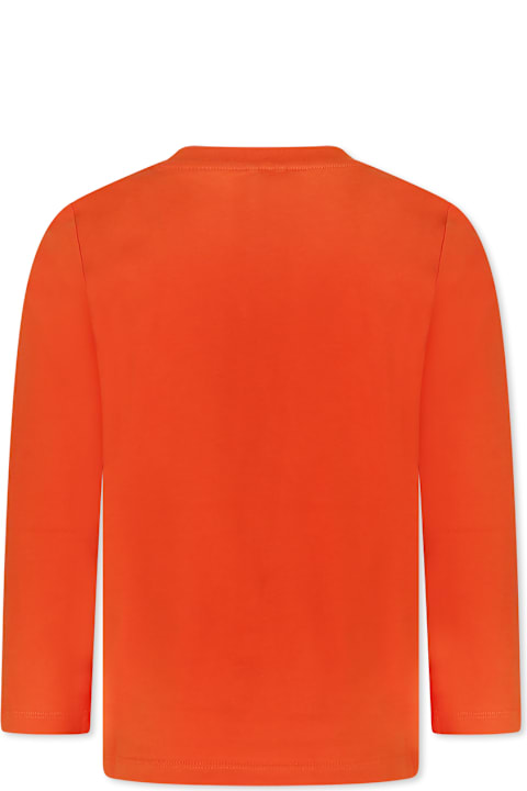 Homeware Stella McCartney Kids Orange T-shirt For Girl With Flowers