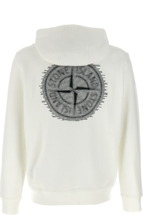 Stone Island Men Stone Island 'optical Three' Hoodie