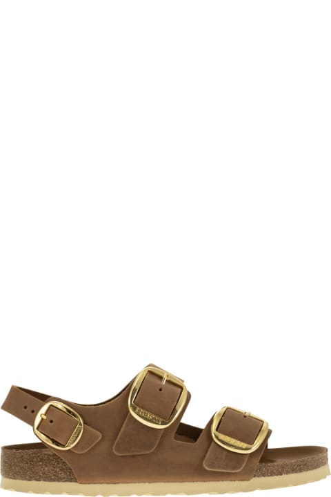 Fashion for Women Birkenstock Milano Big Buckle - Oiled Leather Sandal