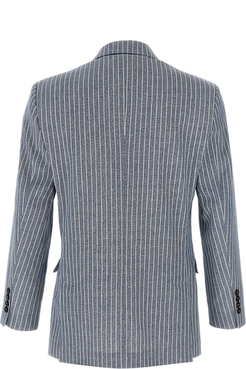 Brunello Cucinelli Coats & Jackets for Women Brunello Cucinelli Pinstripe Twill Blazer