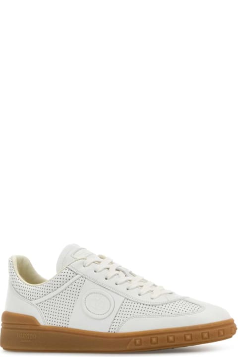 Valentino Garavani White Nappa Leather Upvillage Sneakers