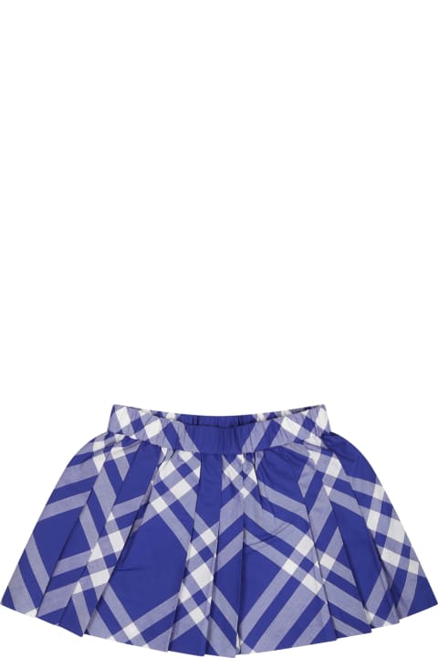 Fashion for Baby Boys Burberry Blue Skirt For Baby Girl
