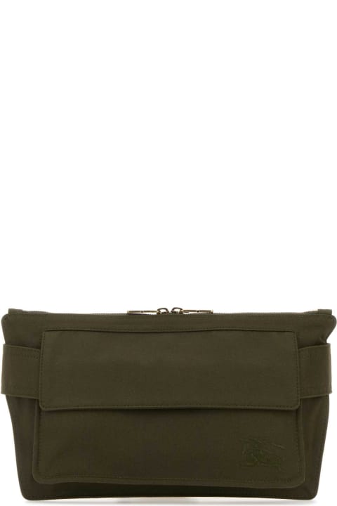 Homeware Burberry Army Green Canvas Trench Belt Bag