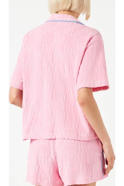 أدوات منزلية MC2 Saint Barth Woman Terry Embossed Shirt With Piping