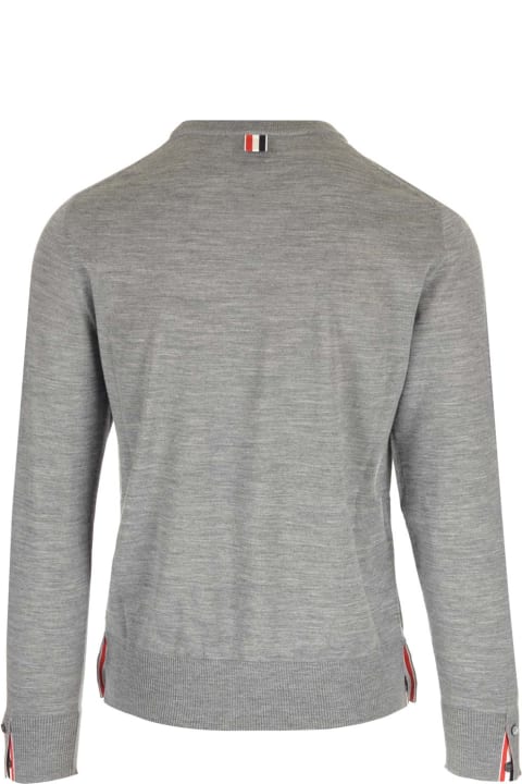 Thom Browne Sweaters for Men Thom Browne Grey Wool Sweater