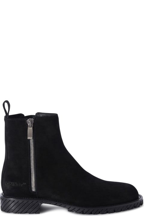 Off-White Boots for Men Off-White Military Suede Ankle Boot