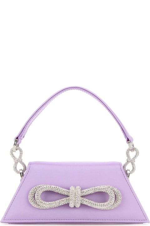 Mach & Mach for Women Mach & Mach Lilac Satin Small Samantha Handbag