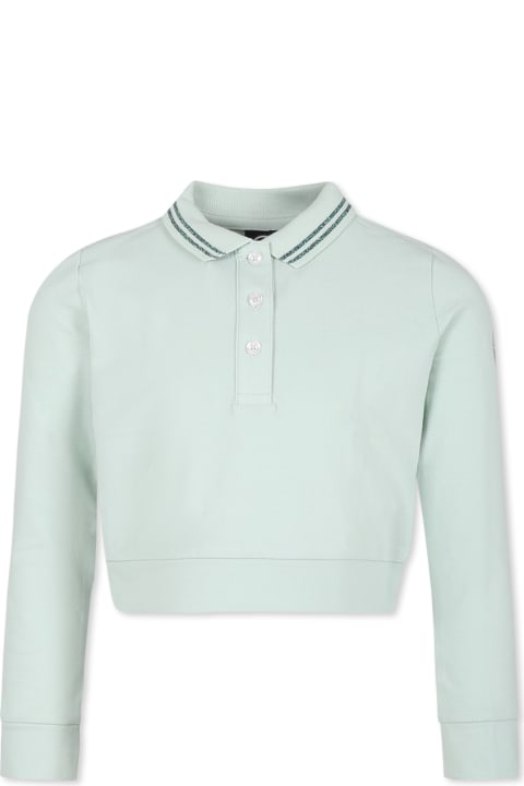 أدوات منزلية Colmar Green Crop Polo Shirt For Girl With Logo