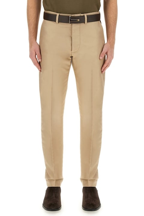 The Vacation Wardrobe for Men Tom Ford Logo Patch Straight-leg Tailored Trousers