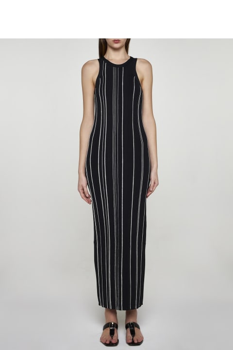 Fashion for Women Totême Striped Rib-knit Maxi Dress