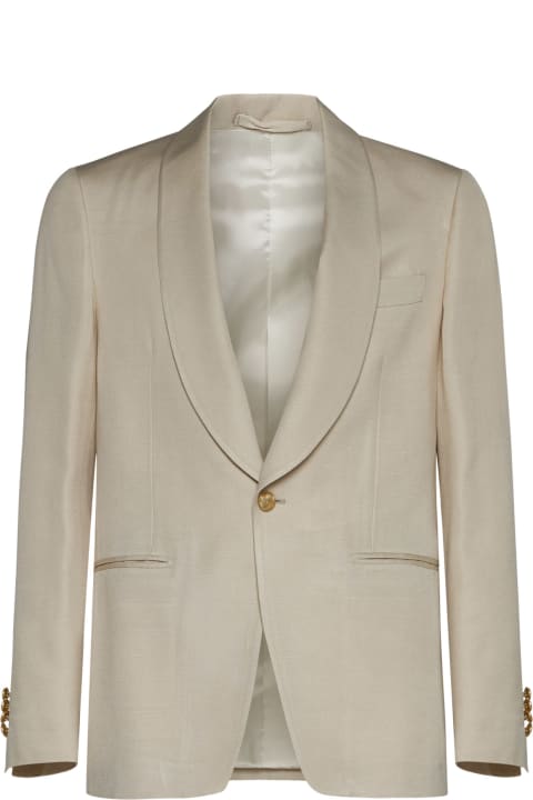 Lardini Coats & Jackets for Men Lardini Viscose-blend Single-breasted Blazer