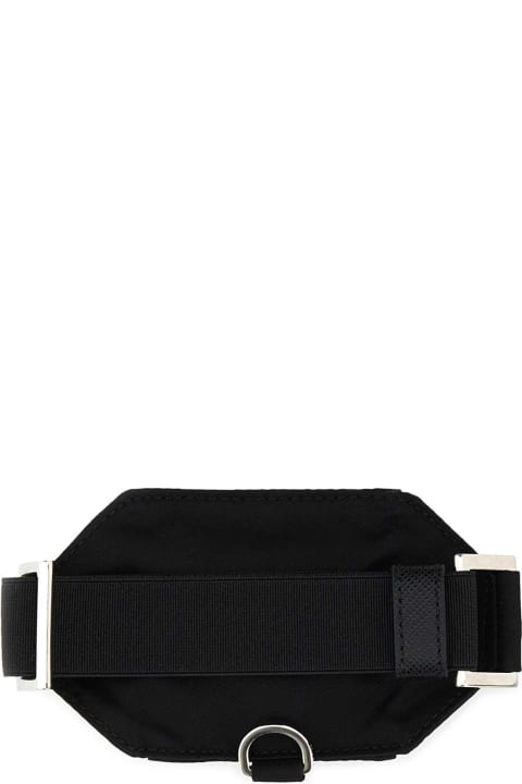 Prada Keyrings for Men Prada Black Nylon Cuff