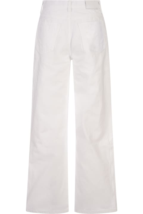 Purple Brand Pants & Shorts for Women Purple Brand Wide Side Cut Out Jeans In White