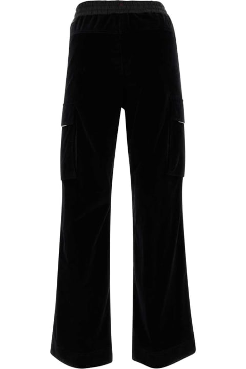 Moncler Grenoble for Women Moncler Grenoble Black Corduroy Pant