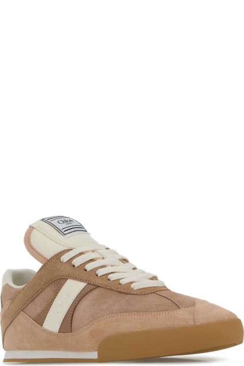 Chloé Antiqued Pink Suede Chloã¨ Kick Sneakers