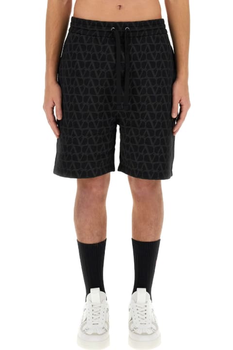Valentino Clothing for Men Valentino Bermuda Shorts With "toile Iconographe" Print