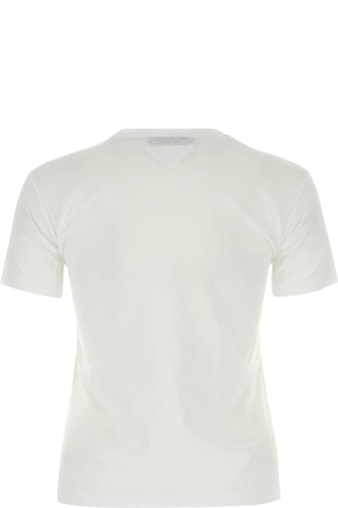 Sale for Women Prada White Cotton T-shirt Set
