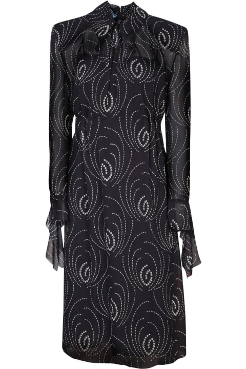 Dresses for Women Prada All-over Geometric Printed Midi Dress