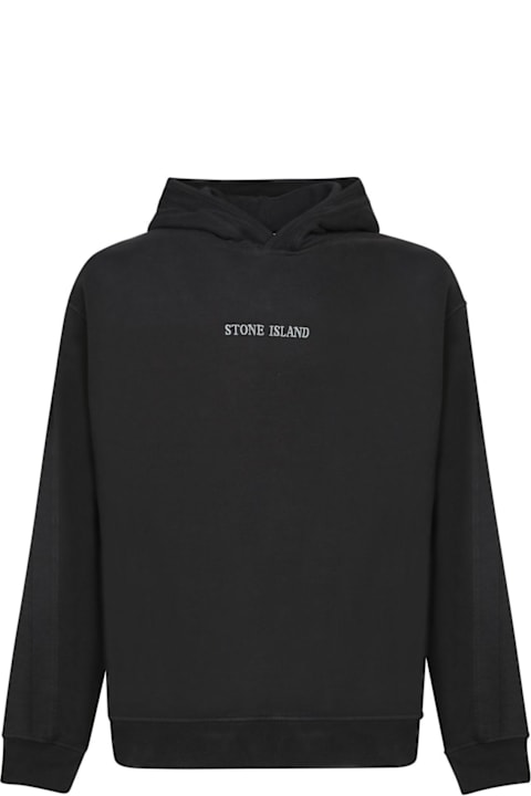 Stone Island Clothing for Men Stone Island Logo Embroidered Long-sleeved Hoodie