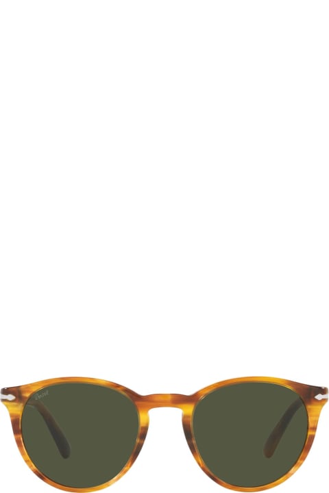 Persol Eyewear for Men Persol Po3152s Striped Brown Sunglasses