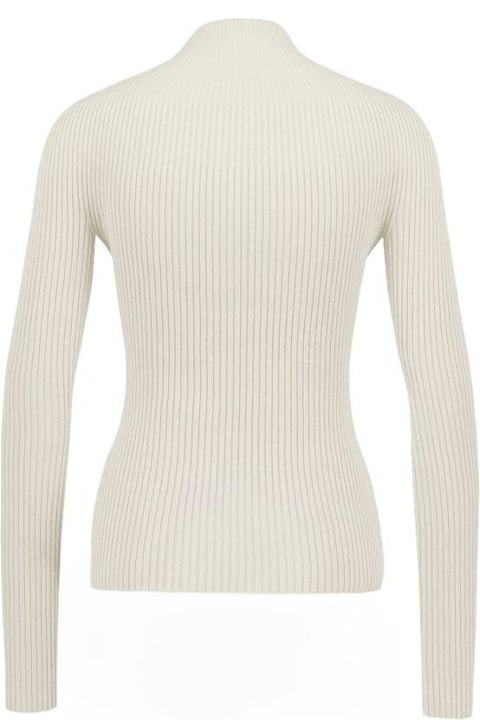 Courrèges Sweaters for Women Courrèges Pinko Solar Light Ribbed Mockneck Jumper