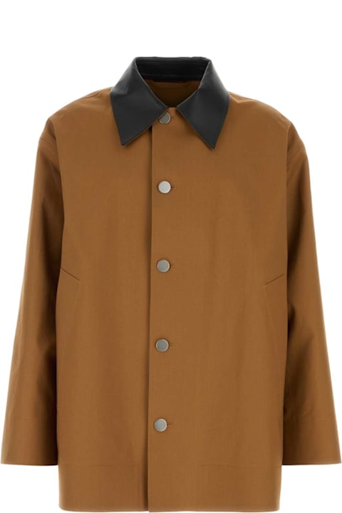 أدوات منزلية Jil Sander Caramel Cotton Trench Coat