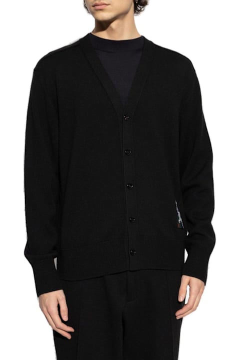 メンズ ニットウェア Burberry Logo Patch V-neck Knitted Cardigan