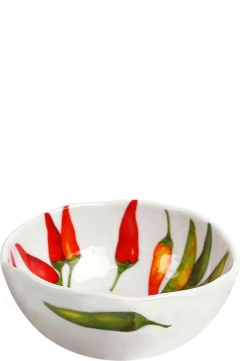 Set of 4 Small Bowls PEPERONCINI - Dieta Mediterranea Vegetables Collection